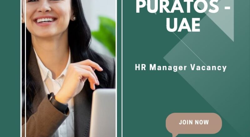 ✨ Puratos | HR Manager Vacancy in UAE 2025 – Apply Now