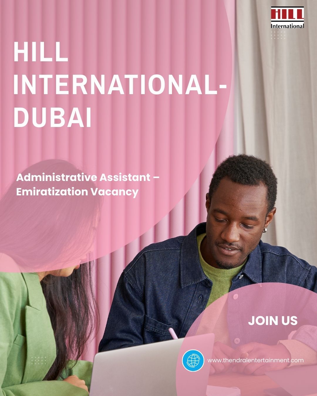 ✨ Administrative Assistant – Emiratization Vacancy at Hill International | Dubai 2025 | Apply Now
