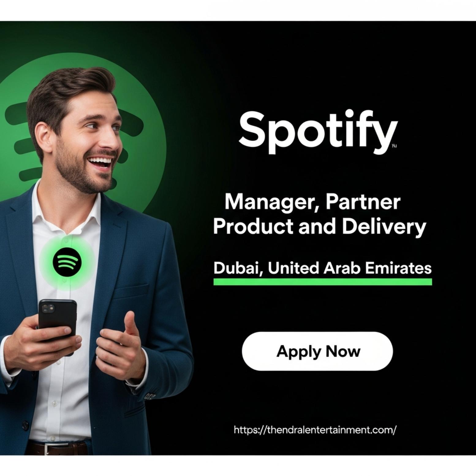 Spotify jobs Dubai 2025 – Lead Premium Partnerships as Manager, Partner Product and Delivery Now