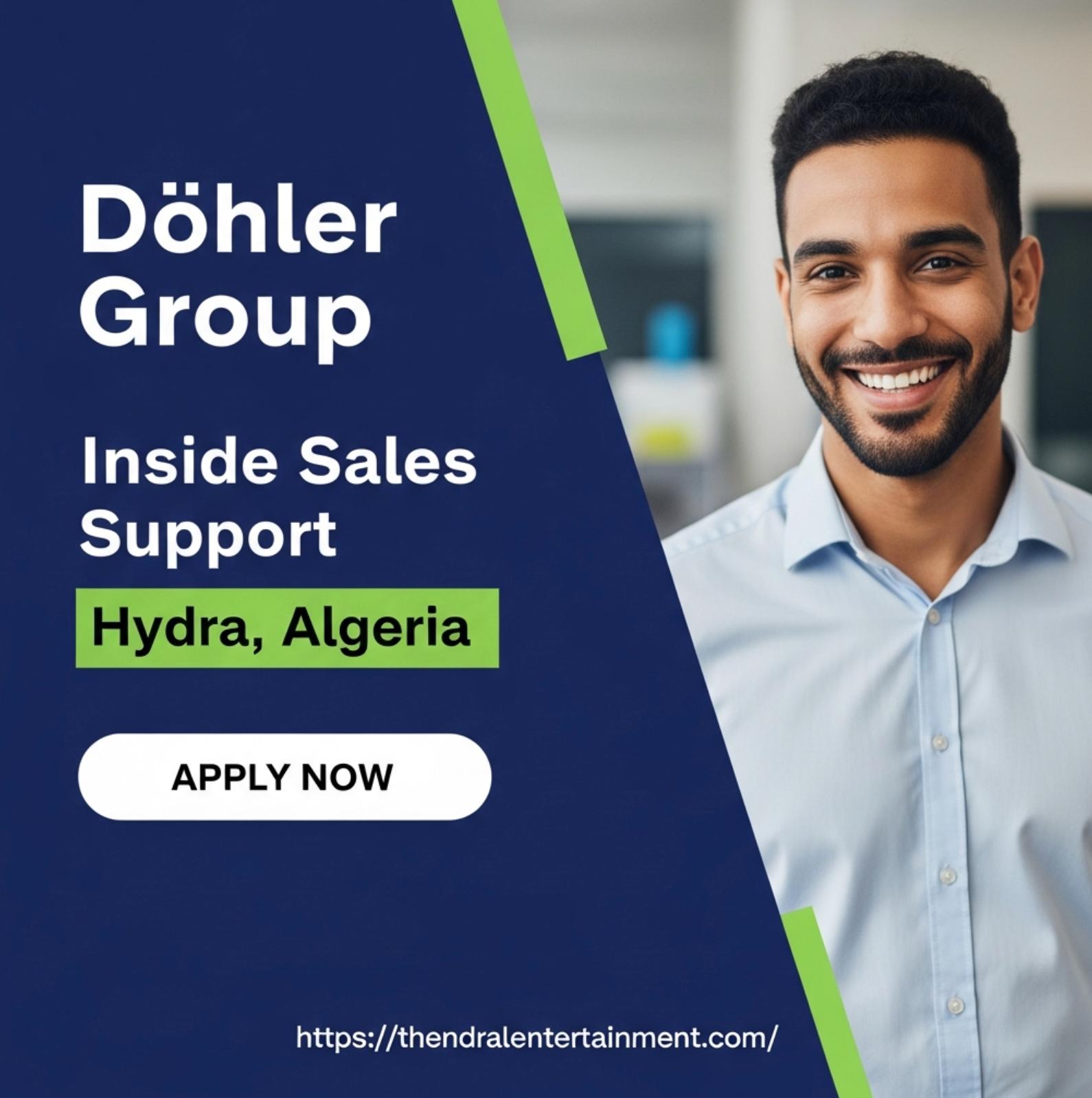 Inside Sales Support Algeria Jobs 2025 – Join Döhler Group Now