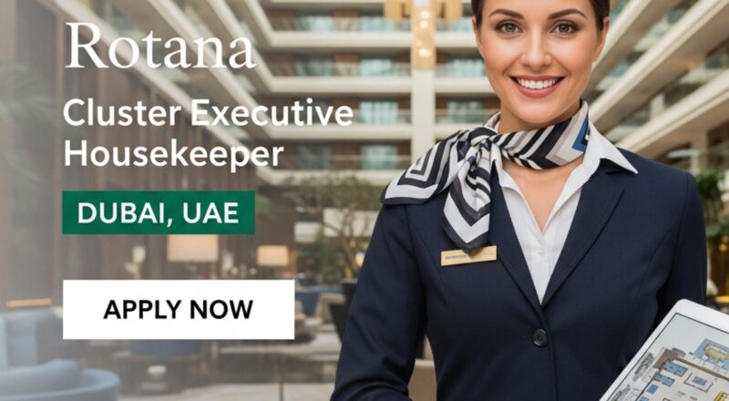 Housekeeping Jobs in Dubai 2025 – Join as a Cluster Executive Housekeeper at Rotana Now