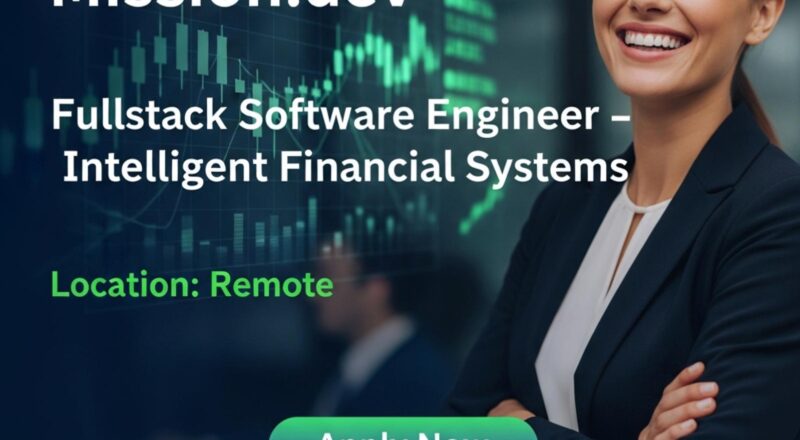 Fullstack Software Engineer Dubai 2025 – High Growth Remote Fintech Role