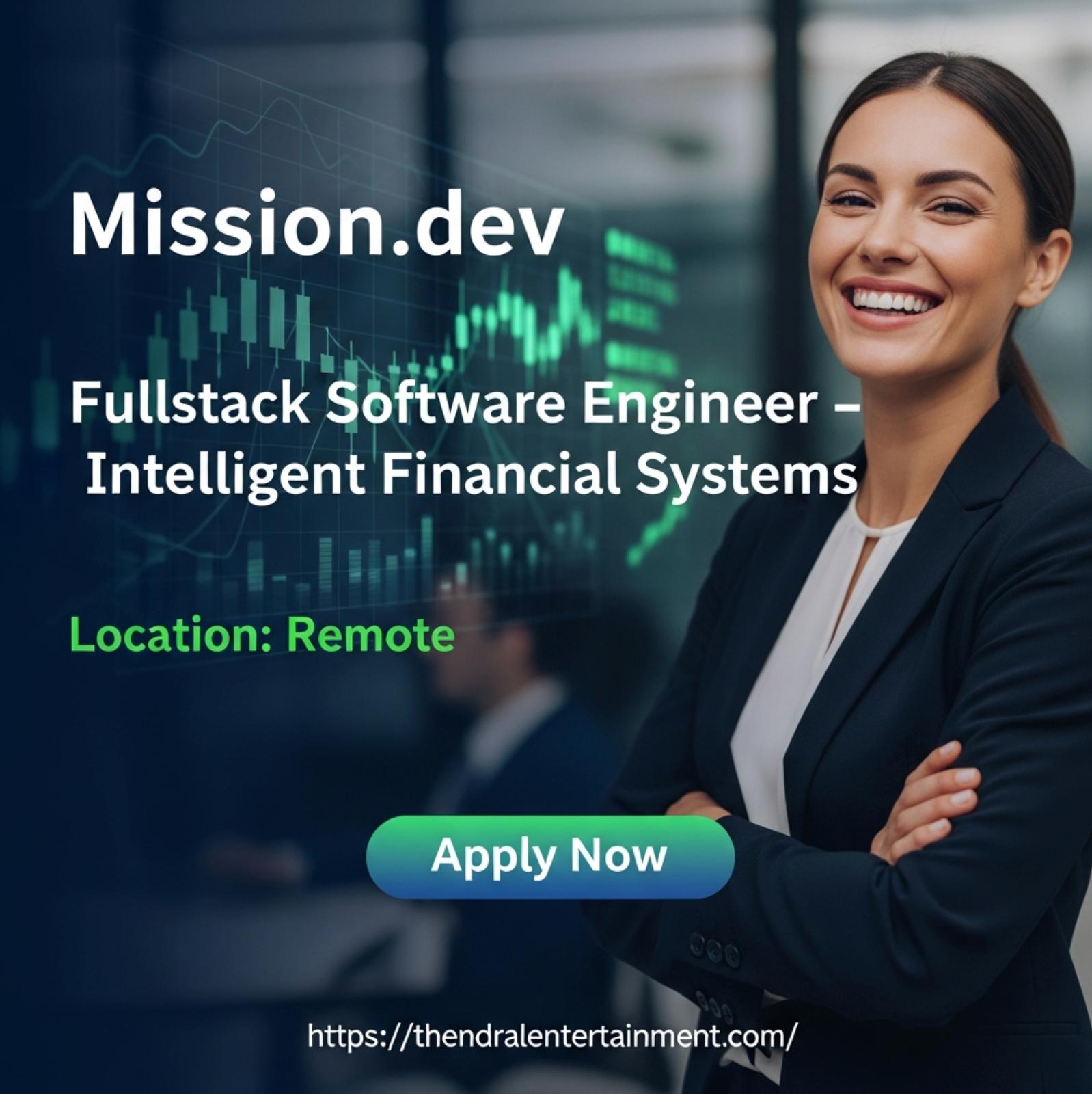 Fullstack Software Engineer Dubai 2025 – High Growth Remote Fintech Role 