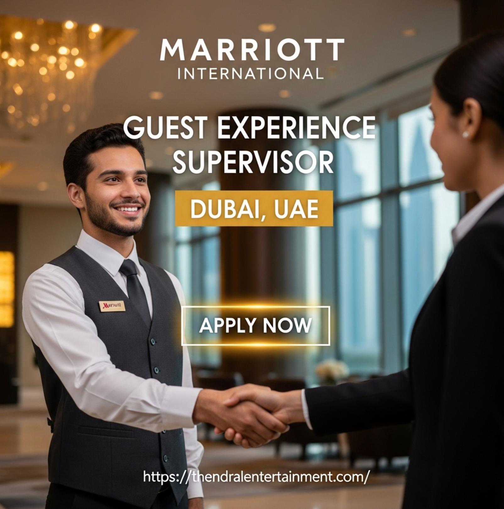 Marriott Careers Dubai 2025 – Exciting Guest Experience Supervisor Role at Marriott Hotel Al Jaddaf