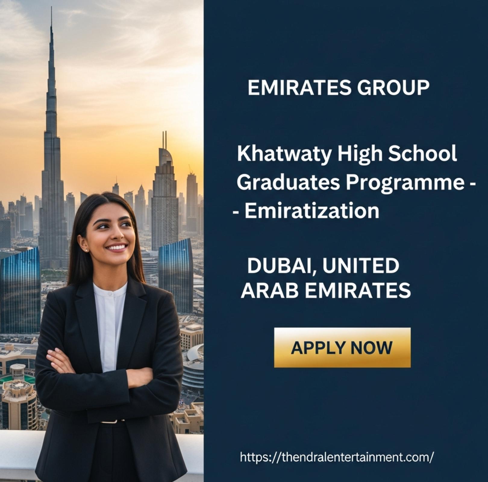 Emirates Group Careers Dubai 2026 – Powerful Khatwaty High School Graduates Programme for UAE Nationals