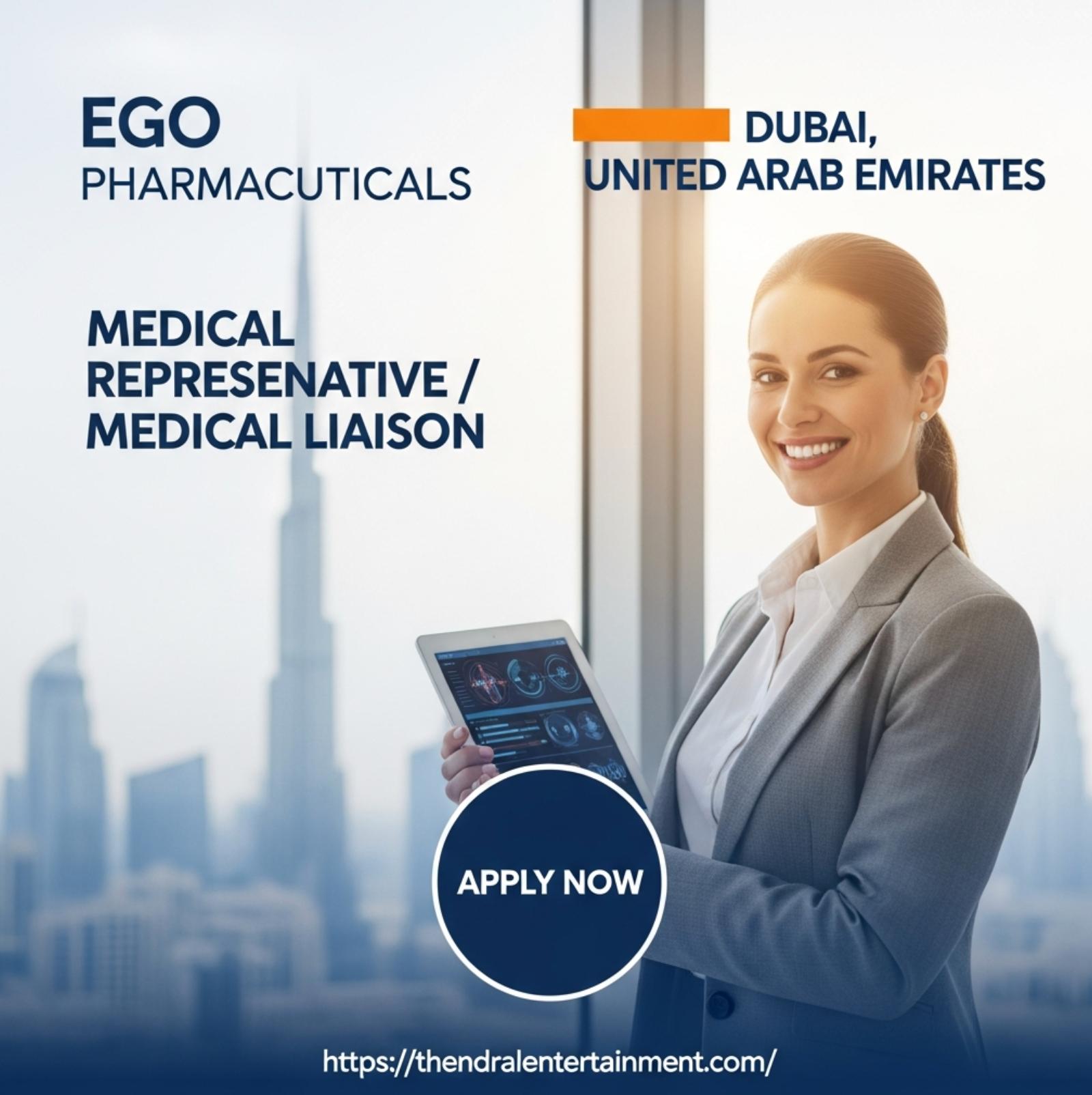 Medical Representative Dubai UAE 2025 – Rewarding Skincare Career with Ego Pharmaceuticals