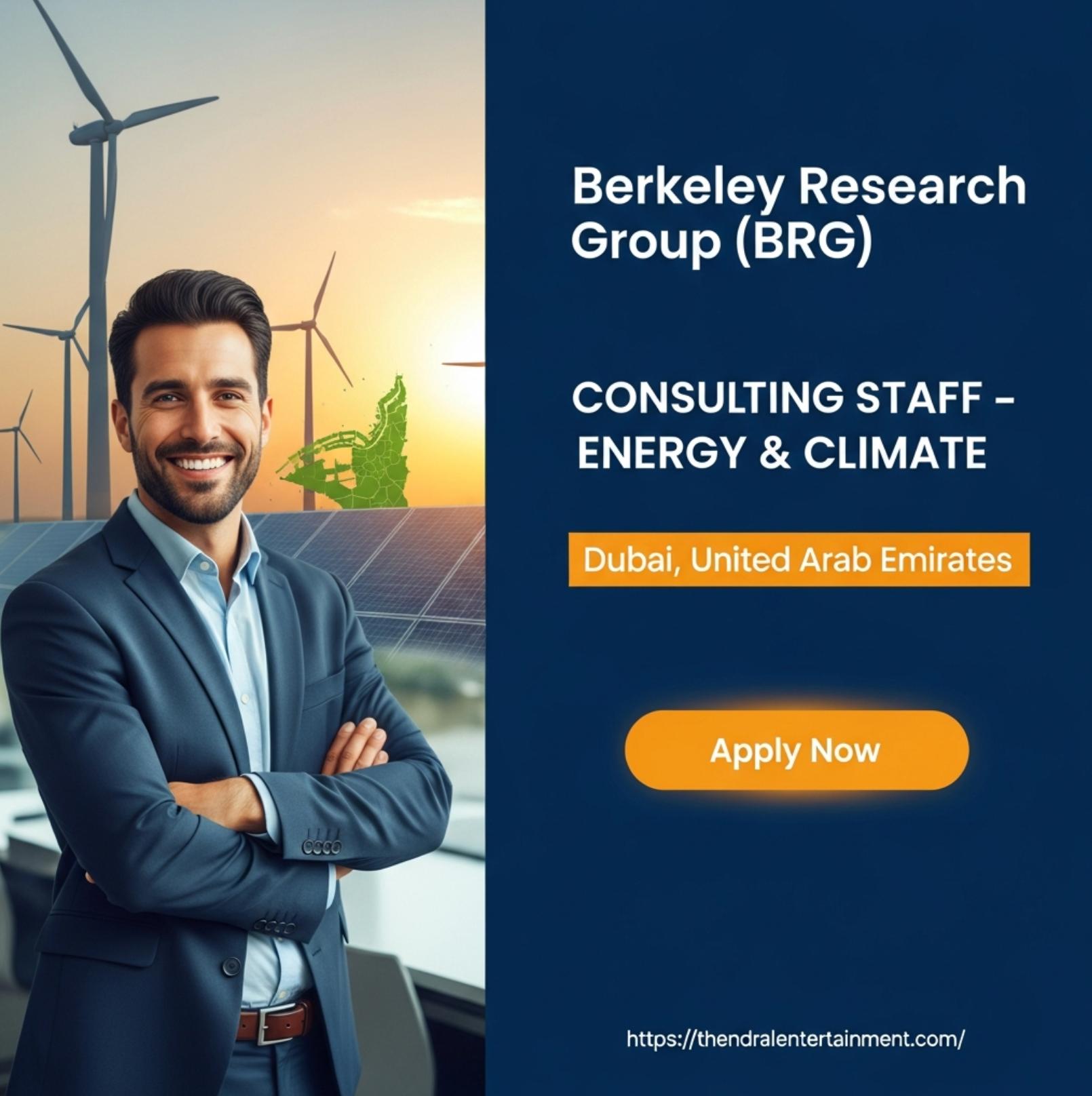 Consulting Jobs Dubai 2025 – Exciting Energy & Climate Consulting Career at BRG