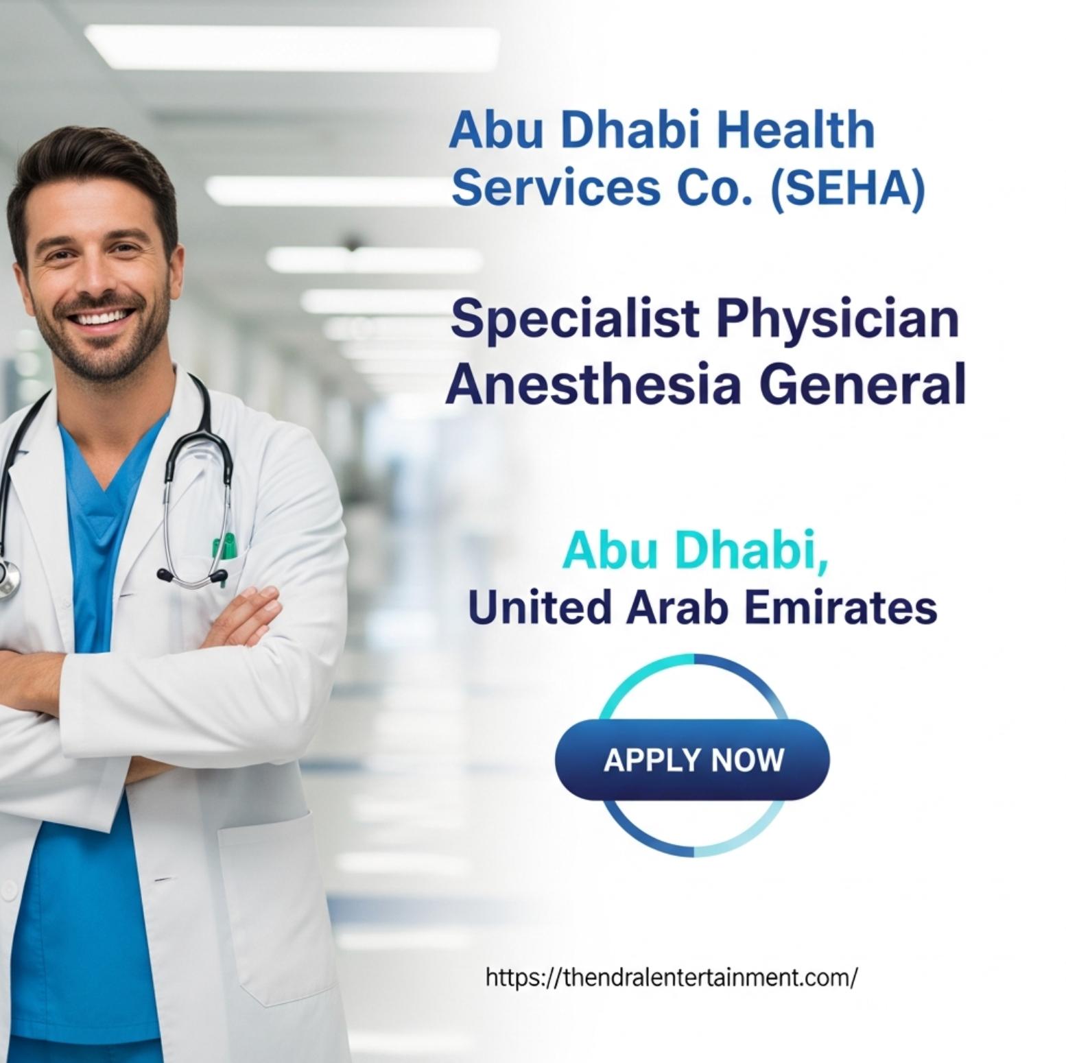 Sheikh Khalifa Medical City Careers 2025 – Join as Specialist Physician Anesthesia Role in Abu Dhabi