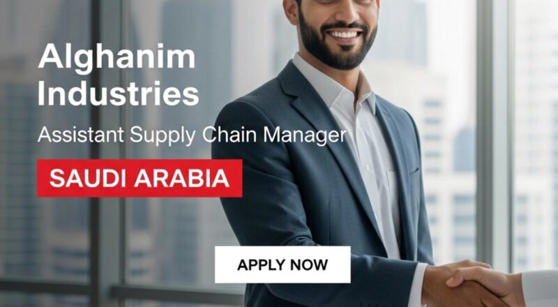 Assistant Supply Chain Manager jobs Saudi Arabia 2025 – High Growth Career at Alghanim Industries | Apply Soon