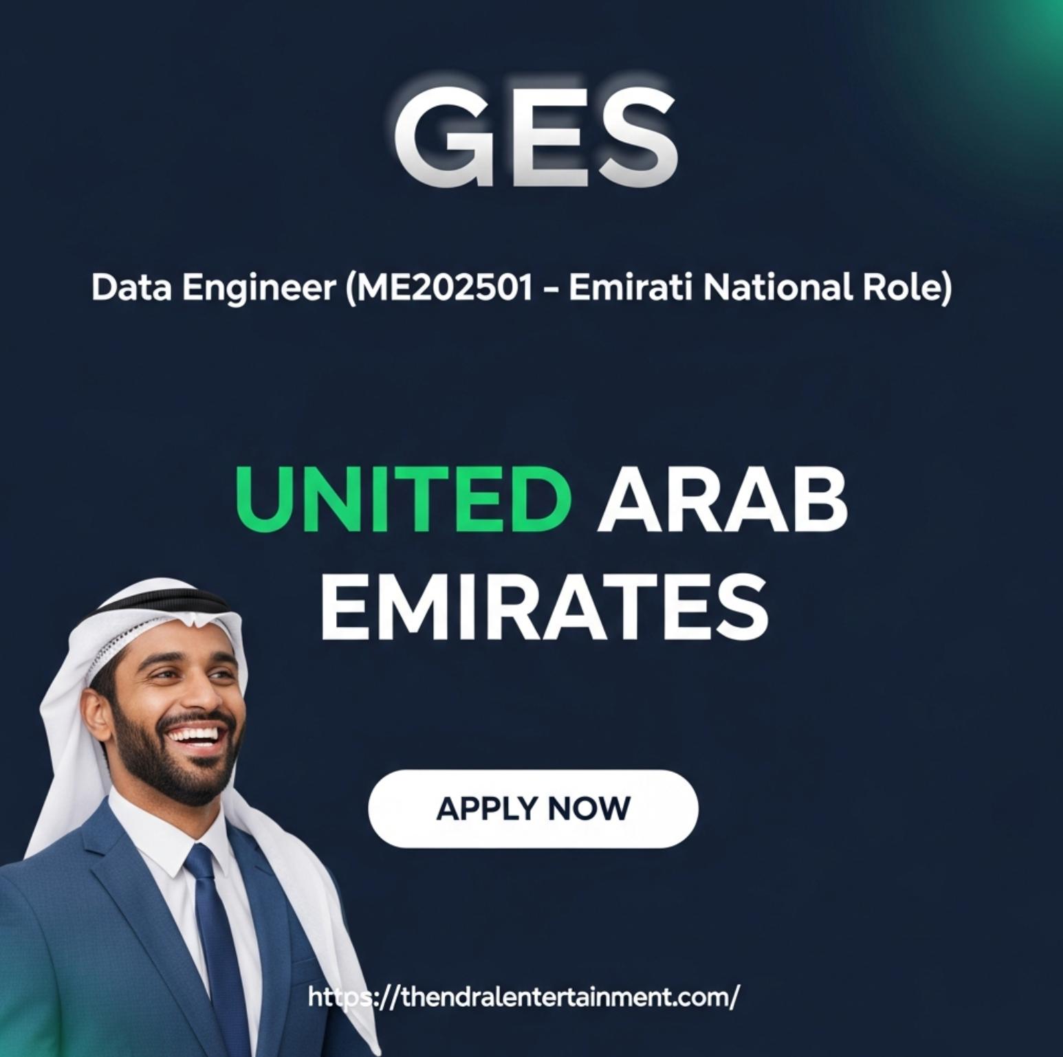 Emirati National Data Engineer Jobs 2025 – Build High Growth Data Solutions with GES Now