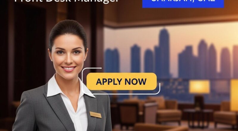 Front desk manager jobs Sharjah 2025 – Lead Guest Experience at Golden Tulip Sharjah Now