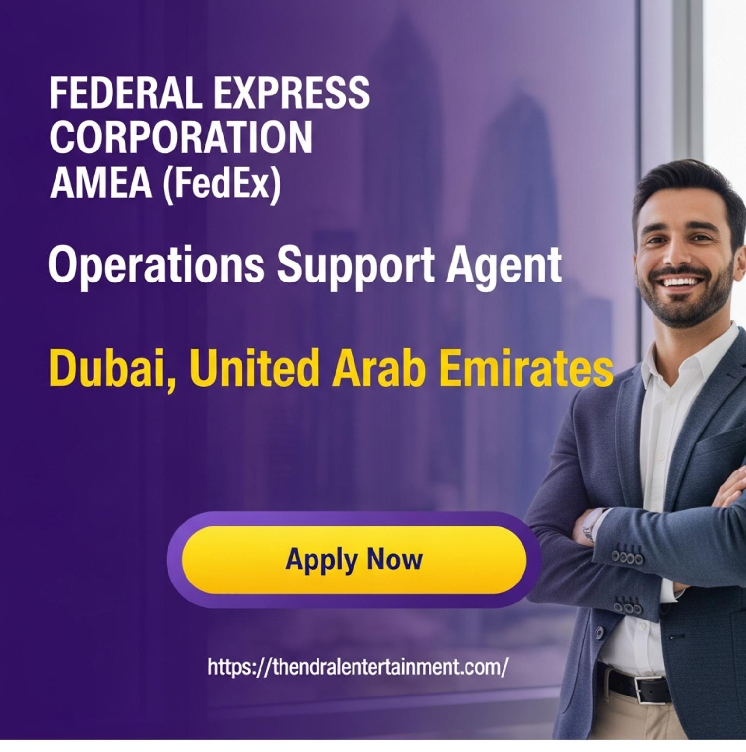 Dubai operations jobs 2025 – Operations Support Agent Opportunity at FedEx Dubai | Apply Now