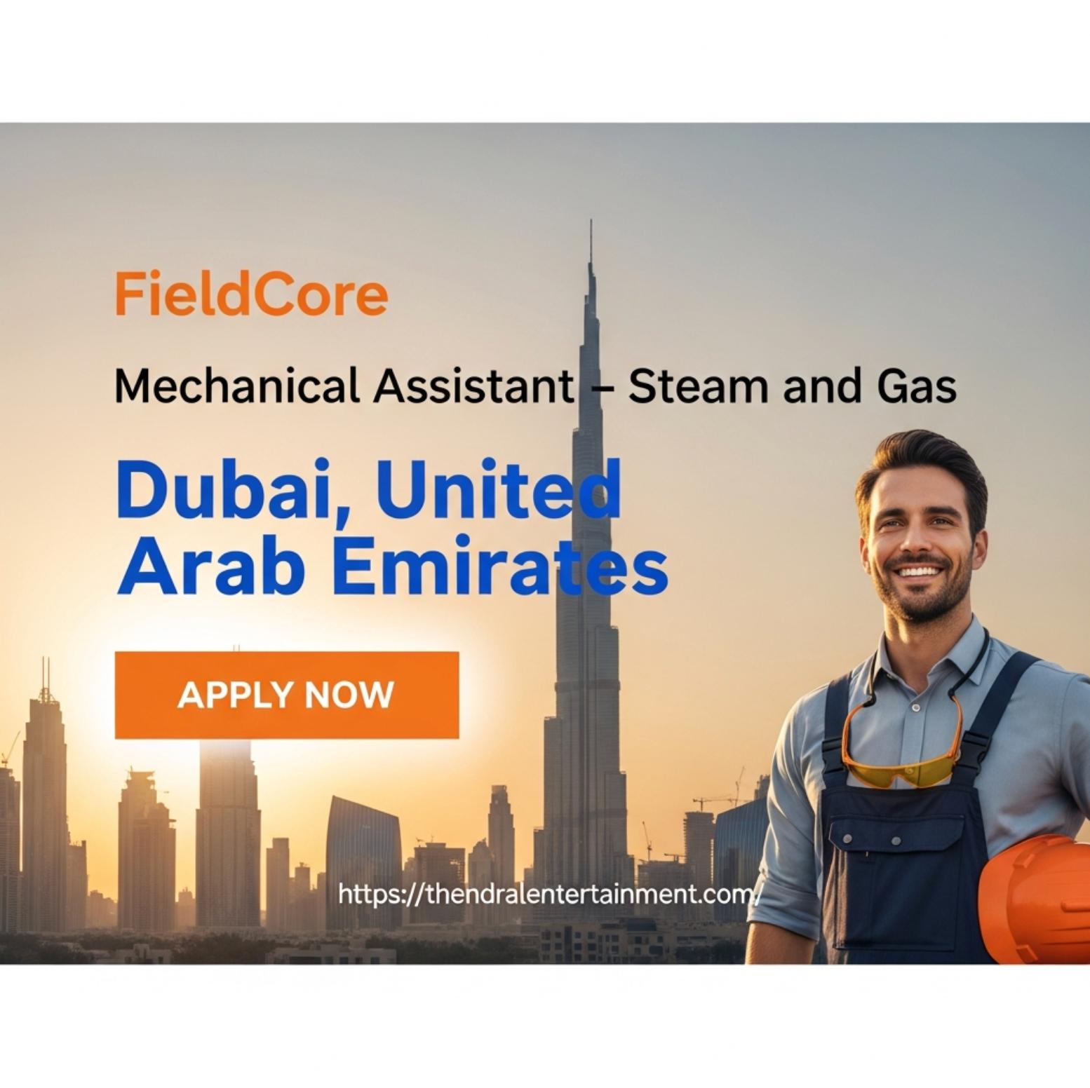 FieldCore Careers Dubai 2025 – Secure Mechanical Assistant Role in Gas & Steam Turbine Services