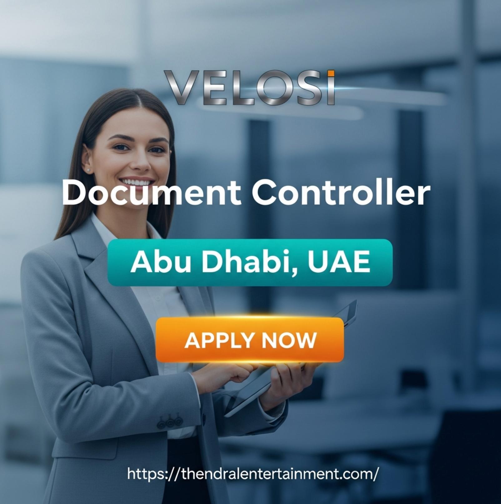 Document Controller Abu Dhabi 2025 – Exciting Career Opportunity with Velosi