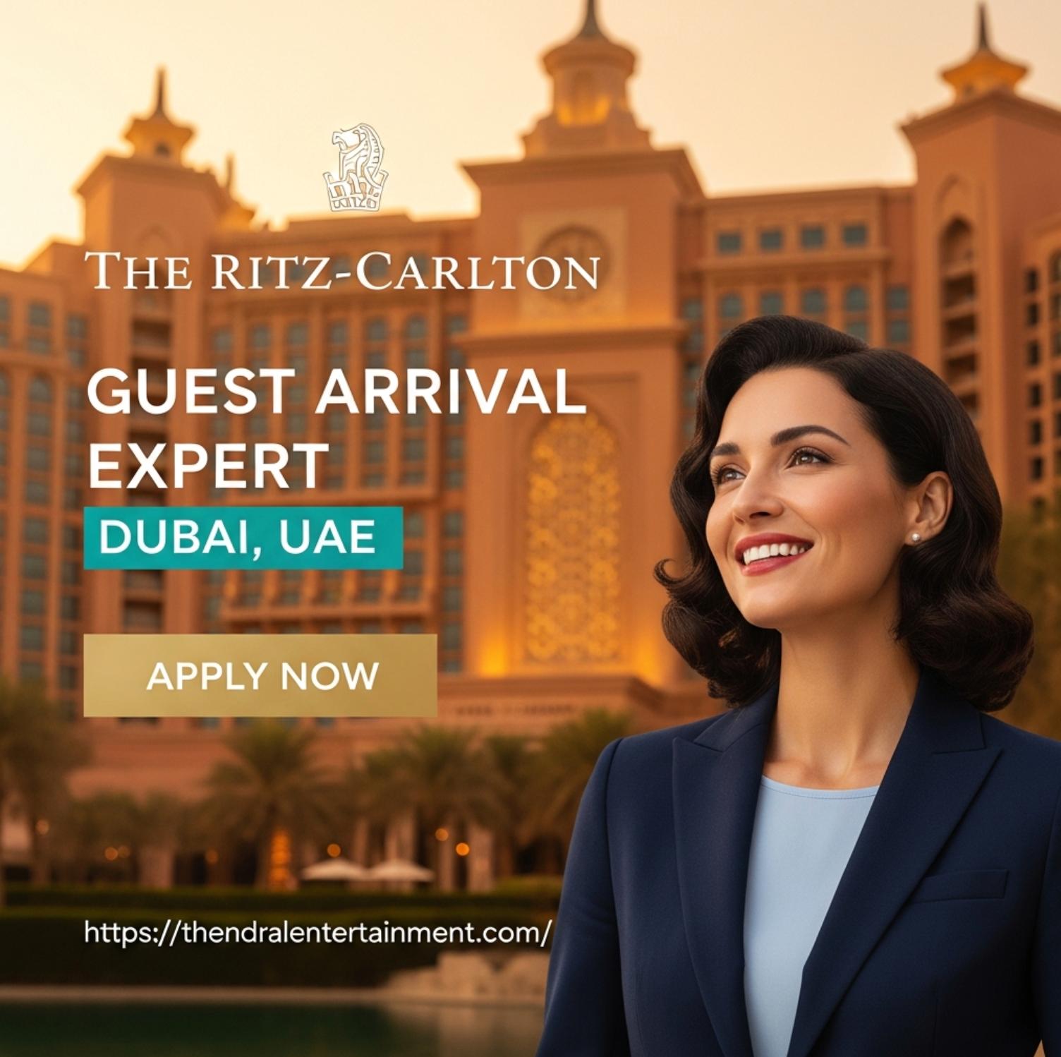 Exciting Guest Arrival Expert Job at Ritz-Carlton Dubai 2026 | Tax-Free Salary