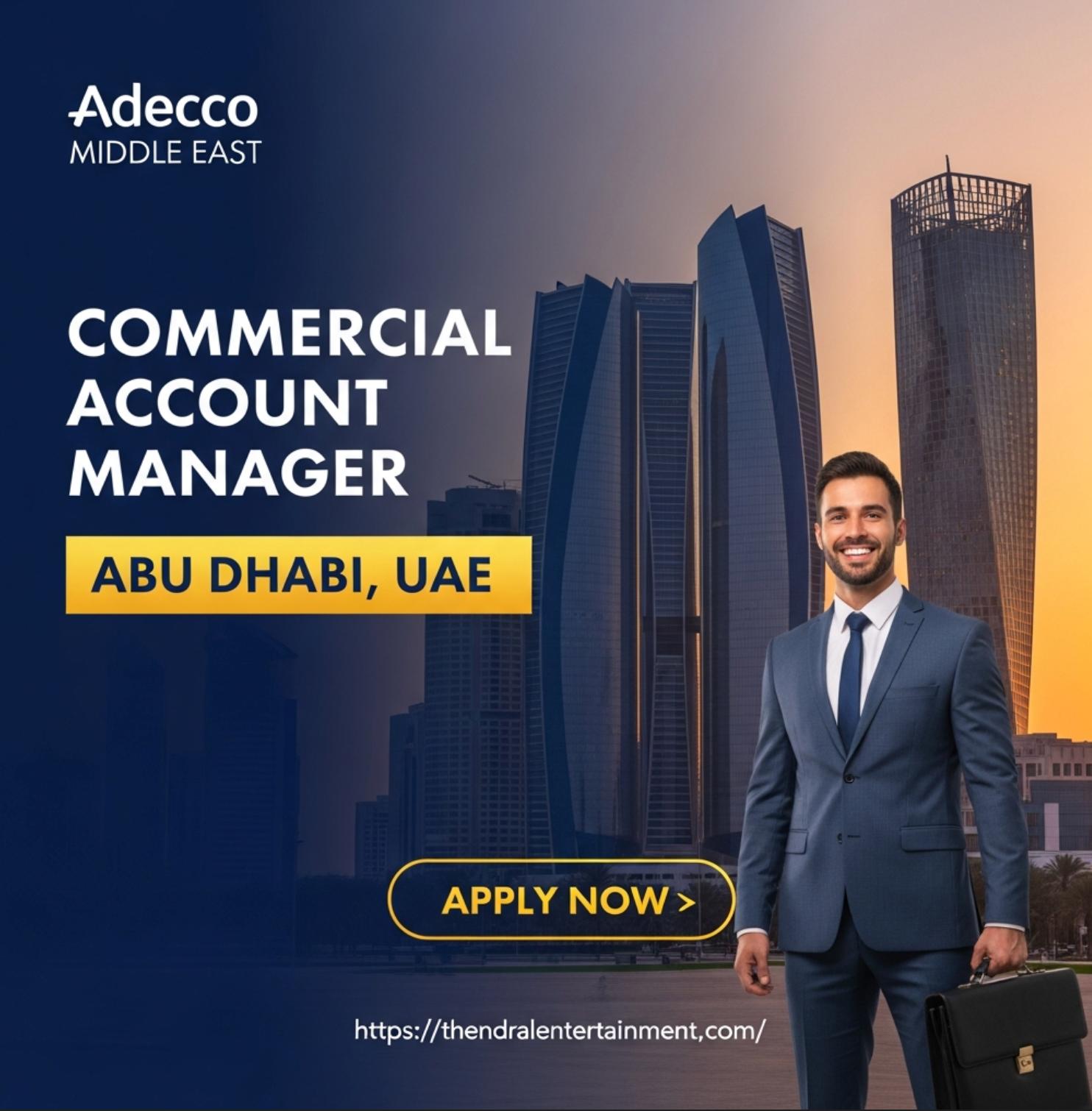 Urgent Hiring Commercial Account Manager Job at Adecco Abu Dhabi 2026 | Visa
