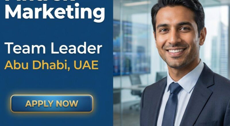 Team Leader Personal Finance at Fintrek Marketing in Abu Dhabi 2026