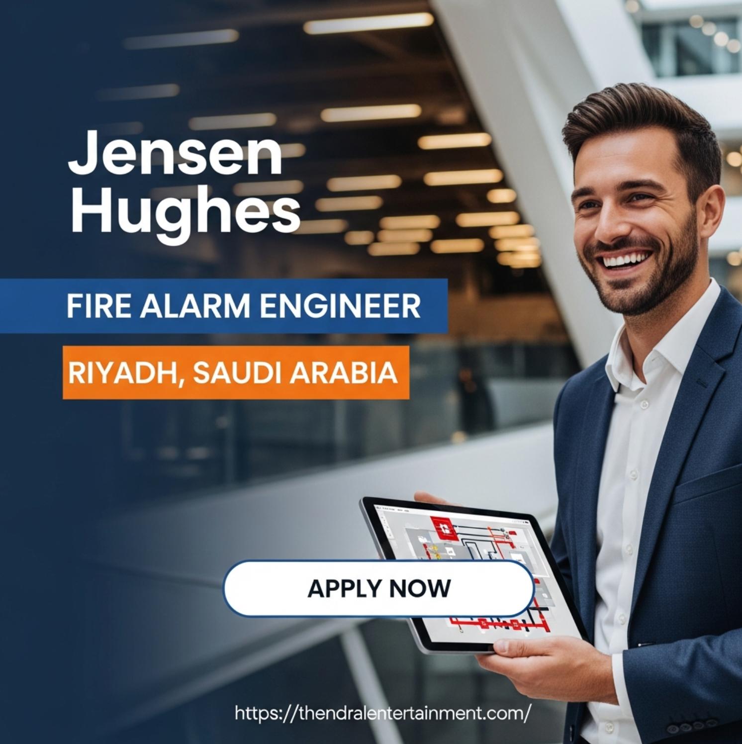 Fire Alarm Engineer Job at Jensen Hughes in Riyadh 2026 | Tax-Free Salary