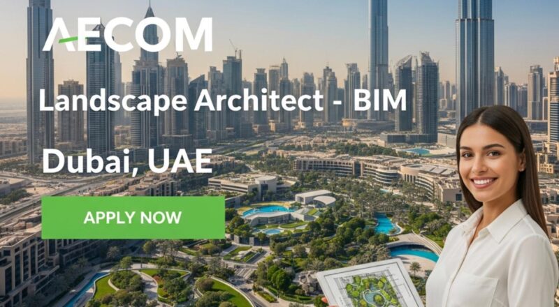 Urgent Hiring Landscape Architect Job in Dubai at AECOM 2026 | Tax-Free Salary + Visa