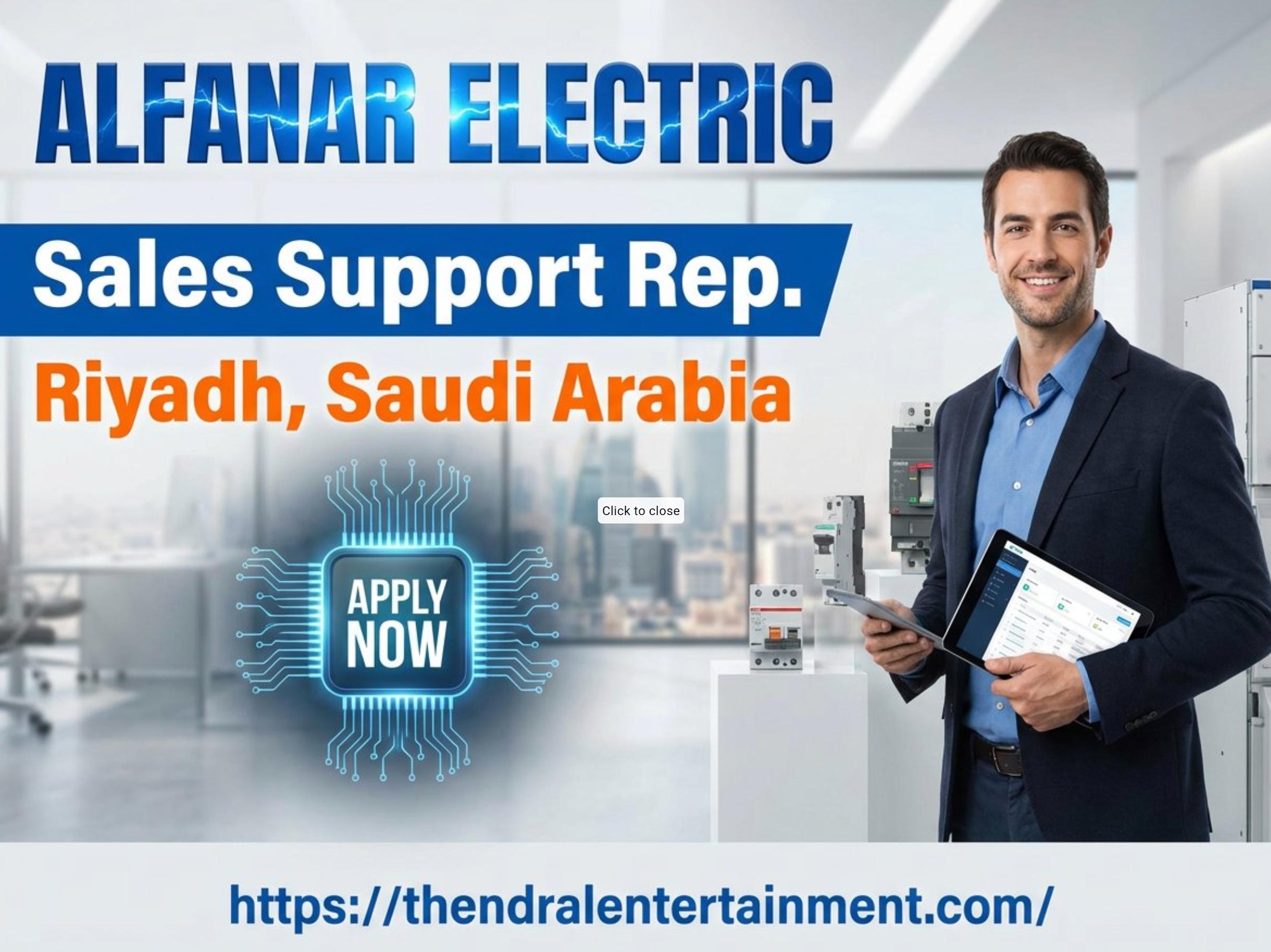 Sales Support Representative at alfanar Electric in Riyadh 2025 - Apply Now