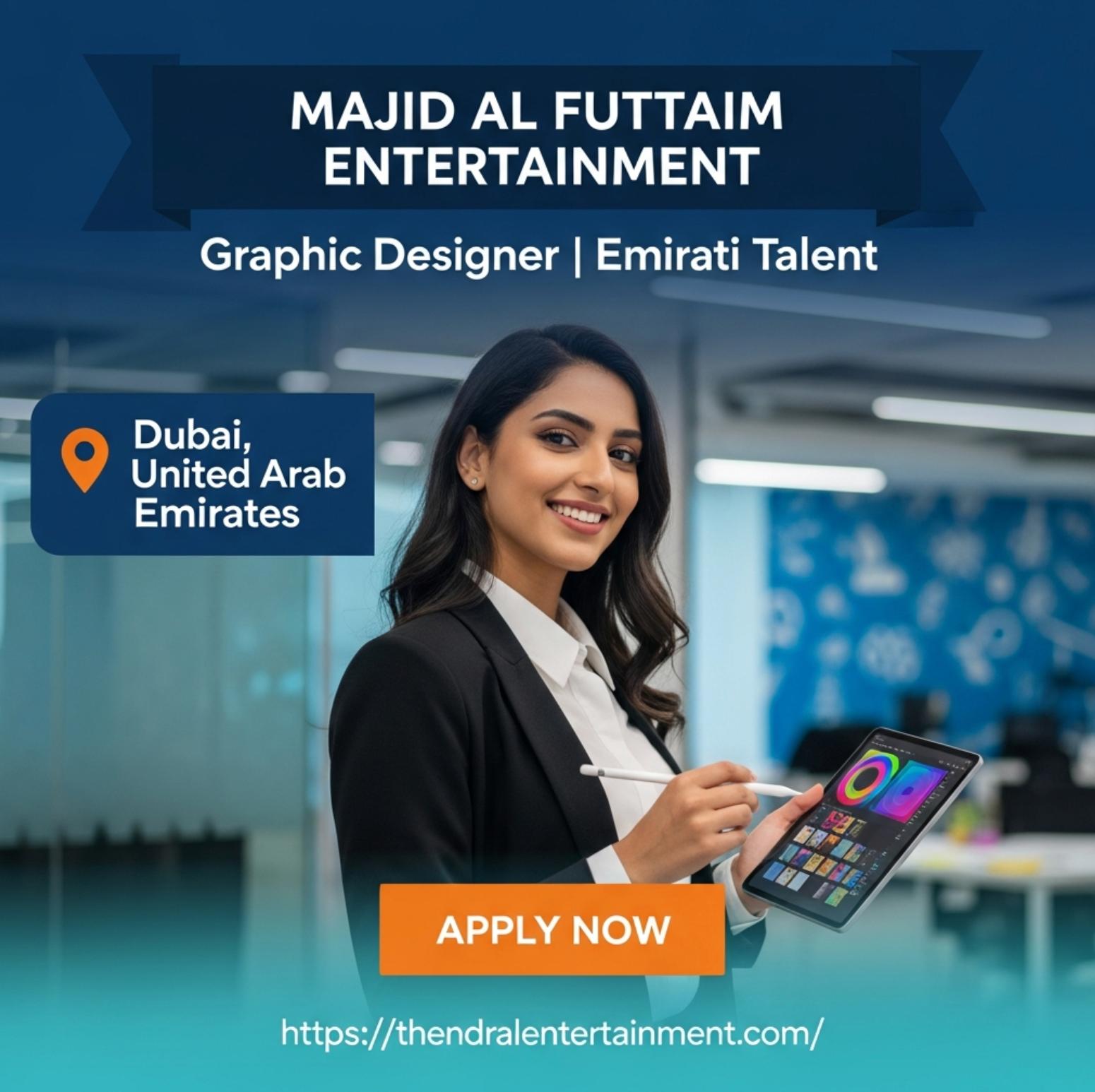 Graphic Designer Jobs in Dubai 2026 – Emirati Talent Opportunity at Majid Al Futtaim Entertainment Now