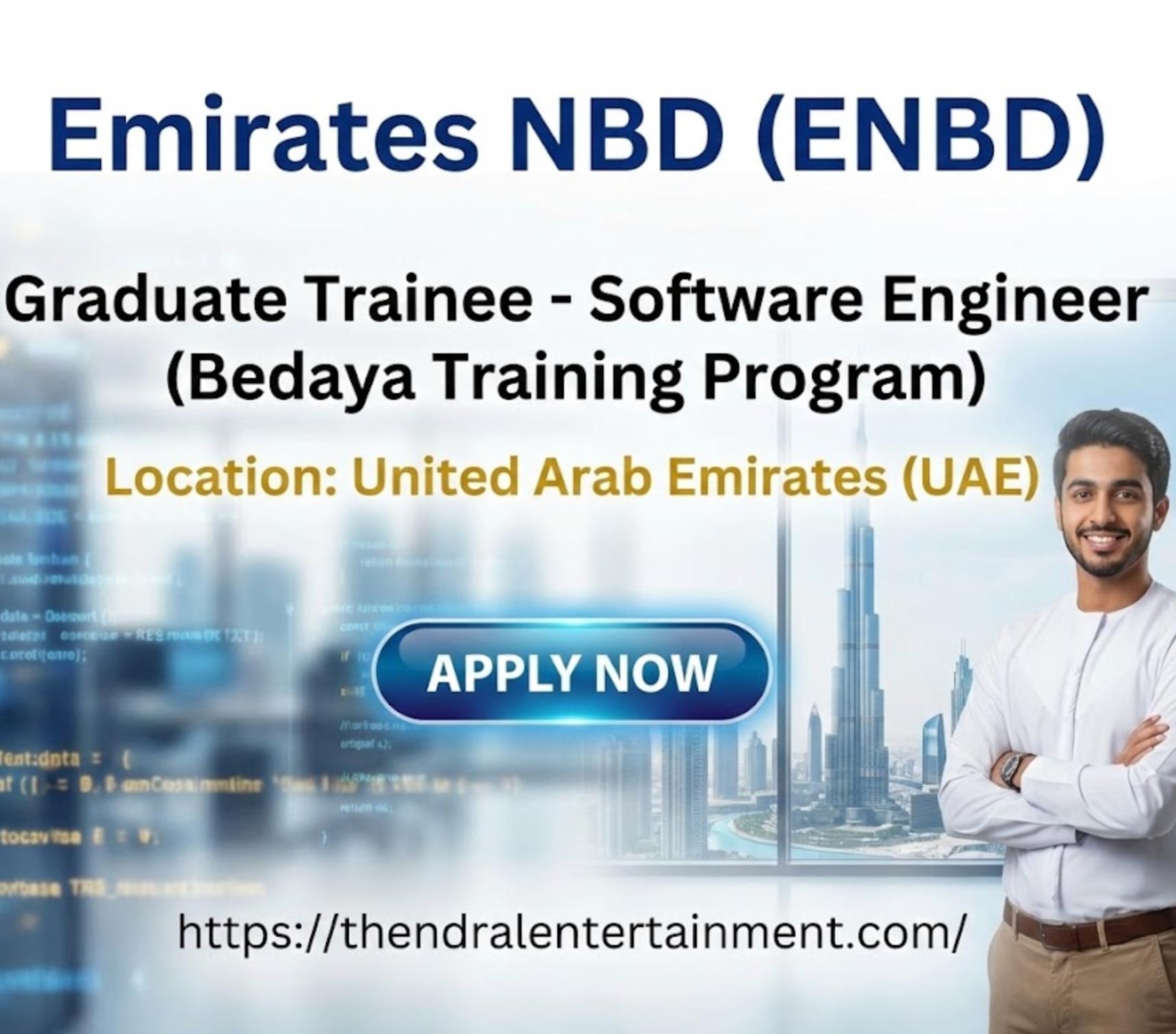 Graduate Trainee Software Engineer UAE 2026 – Join Emirates NBD’s Bedaya Program Now