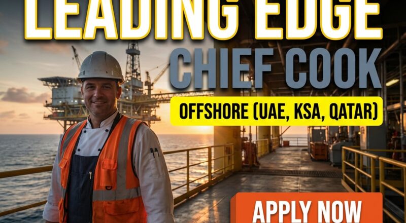 Urgent Chief Cook Job in Dubai at Leading Edge 2026 | Tax-Free Salary