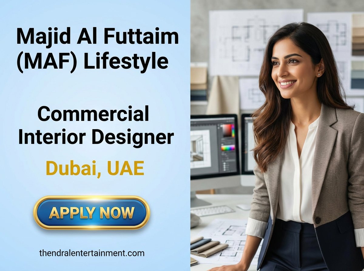 Commercial Interior Designer Job in Dubai at MAF 2026 | Tax-Free Salary