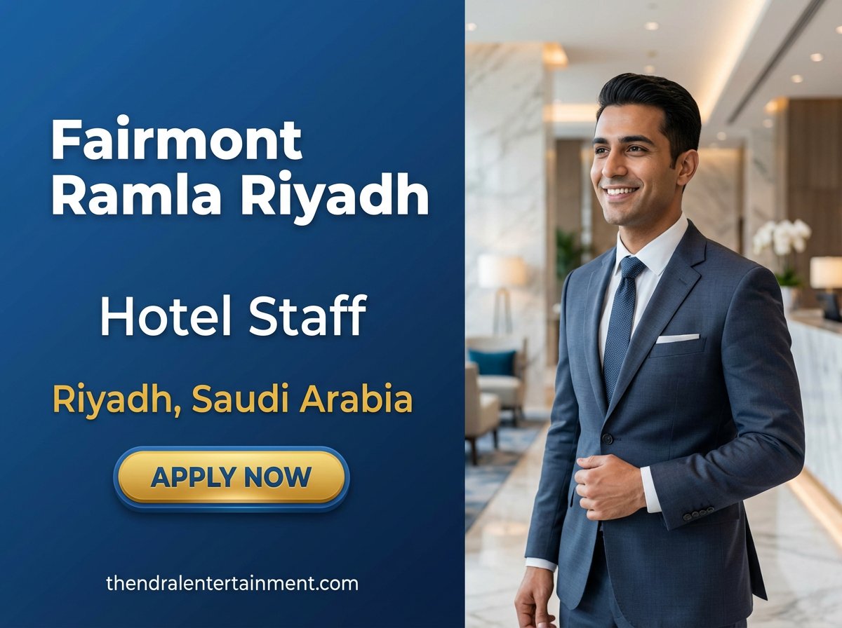 Commis 3 Job in Riyadh at Fairmont Ramla 2026 | Urgent Hiring