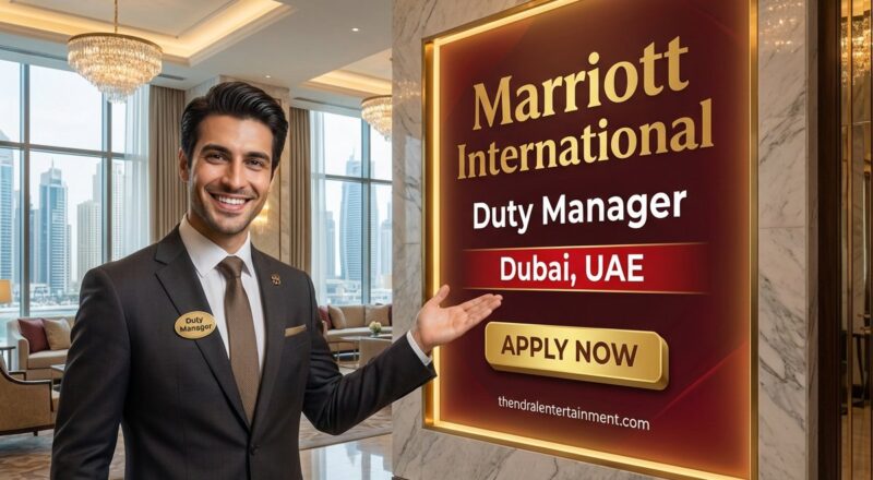 Duty Manager Job at Grosvenor House Dubai 2026 | Tax-Free Salary