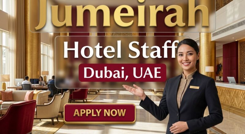 Engineering Technician Job at Jumeirah Dubai 2026 | Tax-Free Salary