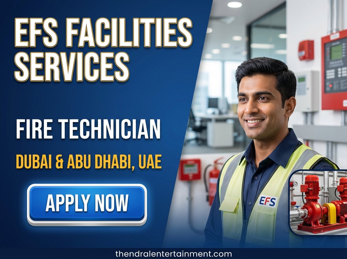 Urgent Fire Fighting Technician Job in Dubai at EFS 2026 | Visa