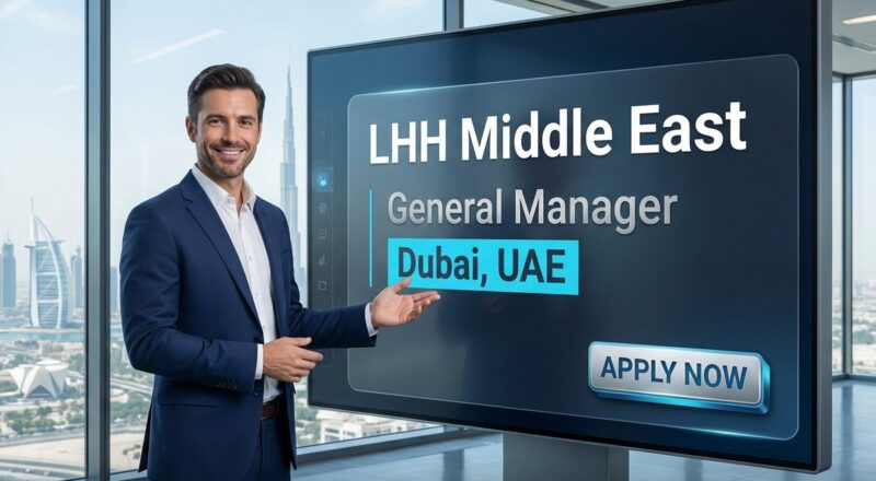 General Manager Job in Dubai at LHH 2026 | Tax-Free Salary + Visa
