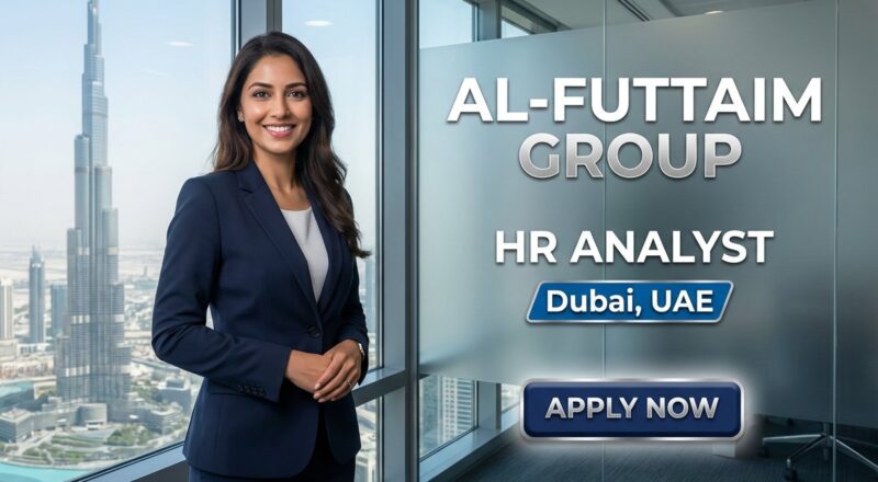 Urgent HR Analyst Job in Dubai at Al-Futtaim 2026 | Tax-Free Salary + Visa
