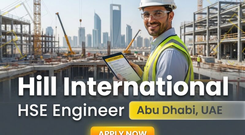 HSE Engineer Job at Hill International in Abu Dhabi 2026 | Urgent Hiring