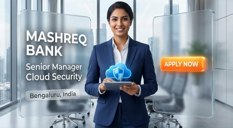 Senior Manager Cloud Security Job at Mashreq in India 2026