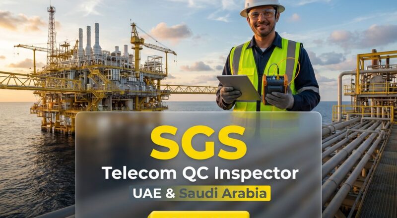 Telecom QC Inspector at SGS in UAE and Saudi - Urgent Hiring