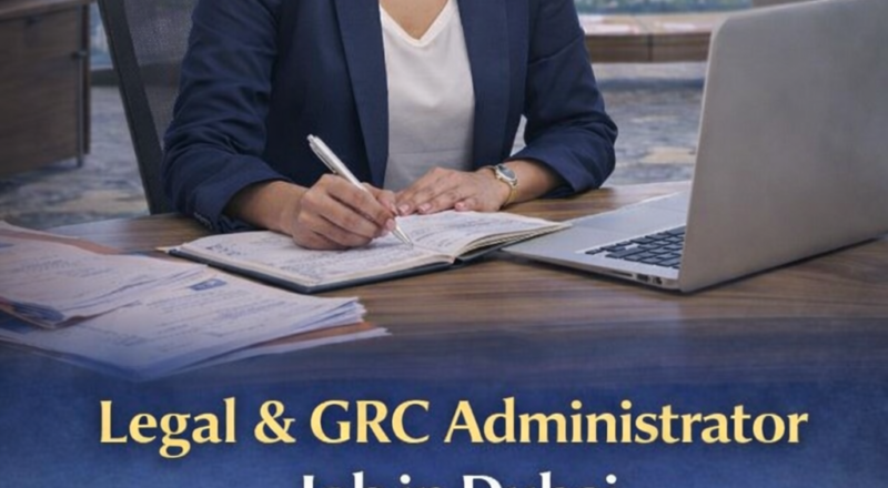 Legal & GRC Administrator Job in Dubai