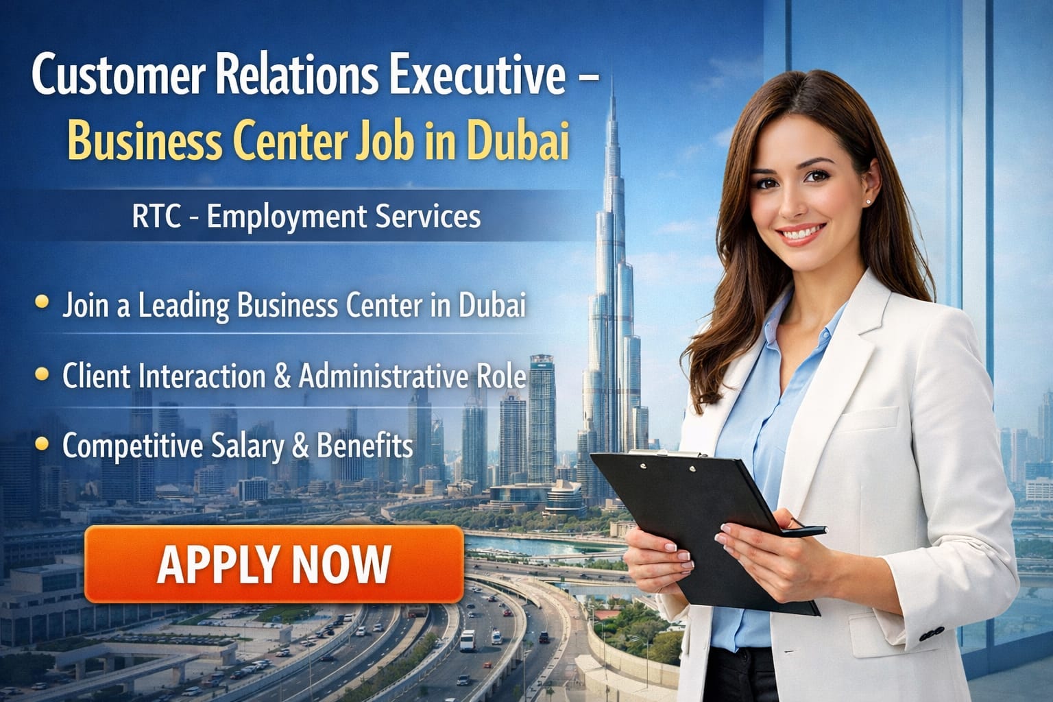 Customer Relations Executive Job in Dubai