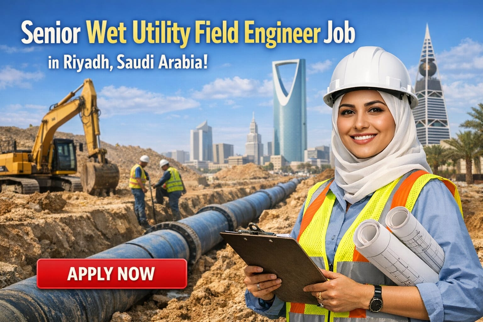 Senior Wet Utility Field Engineer Job in Riyadh Saudi Arabia