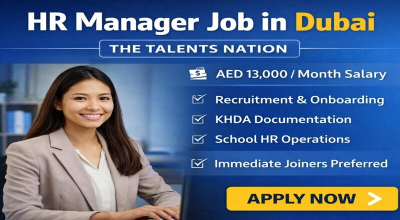 HR Manager Job in Dubai