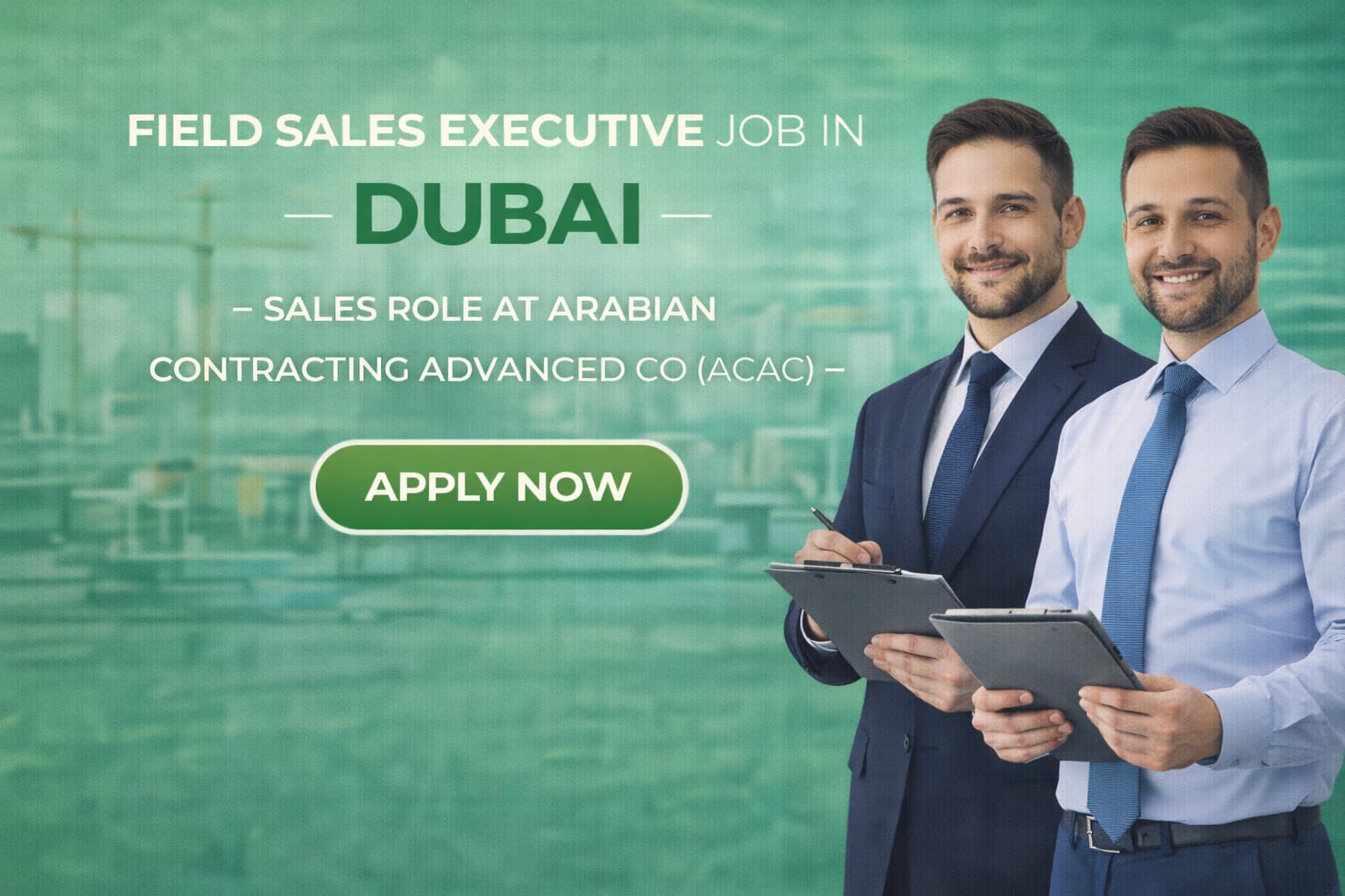 Field Sales Executive Job in Dubai