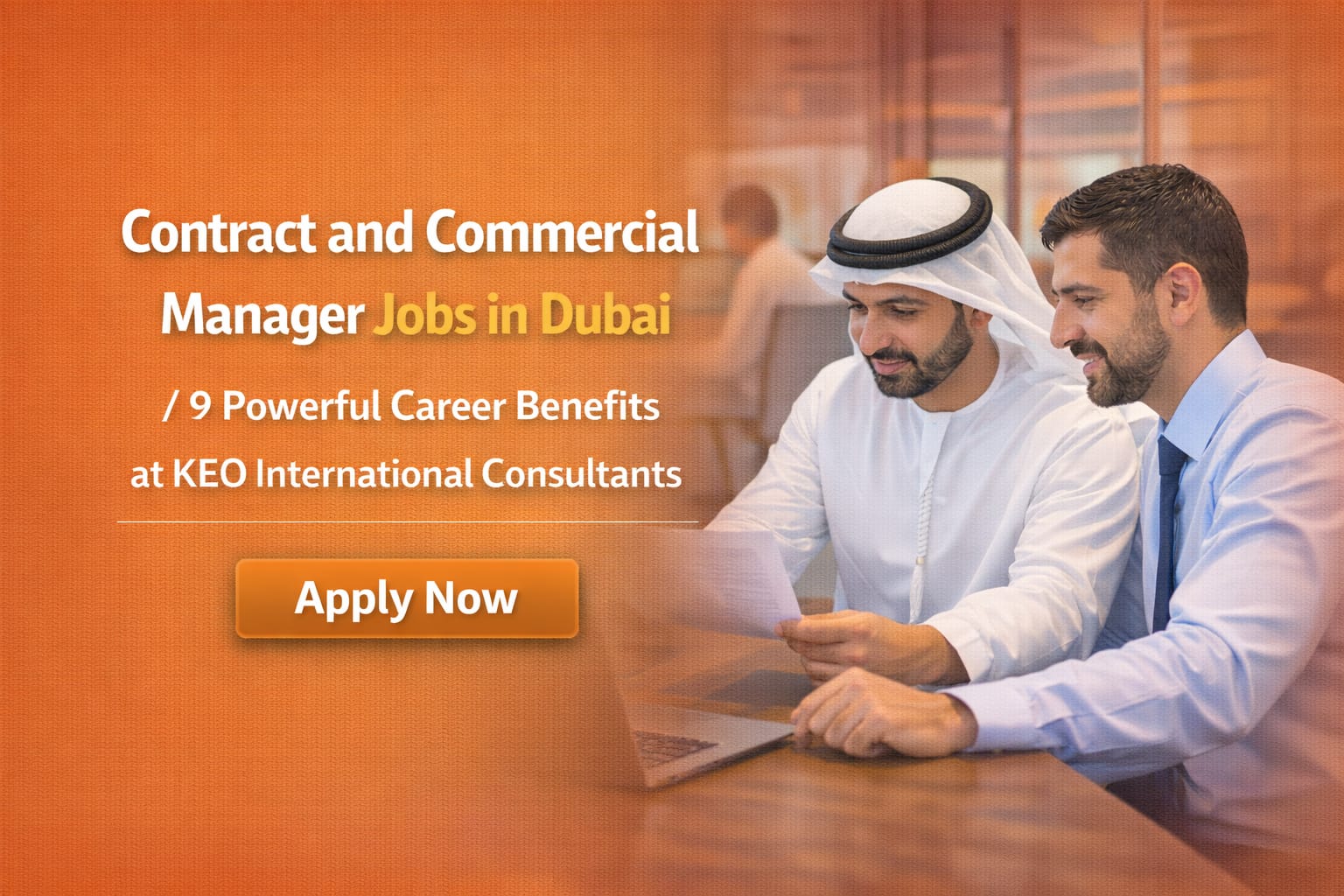Contract and Commercial Manager Job in Dubai