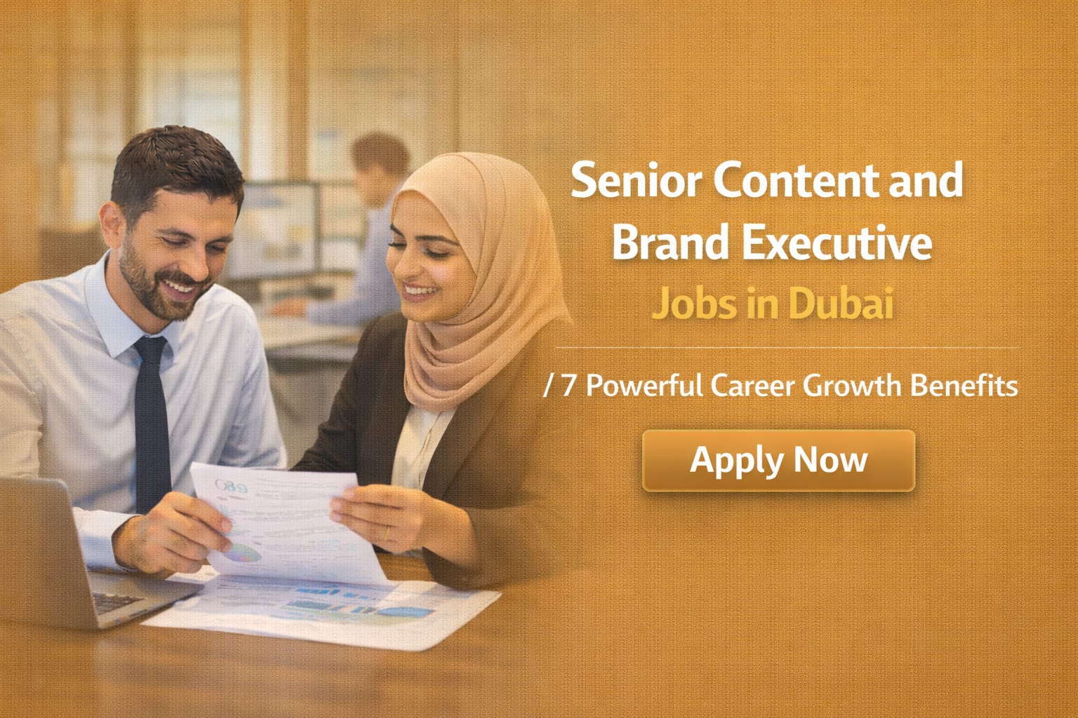 Senior Content and Brand Executive Job in Dubai