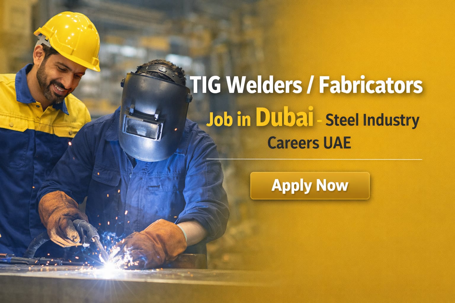 TIG Welder Job in Dubai
