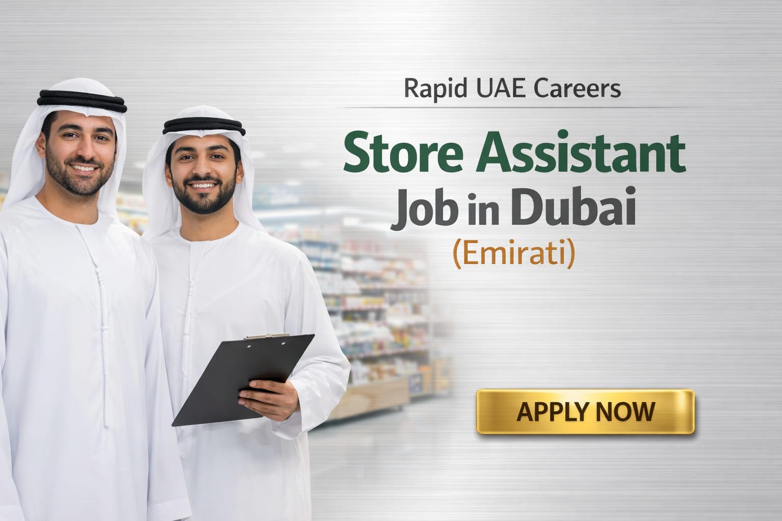 Store Assistant Job in Dubai