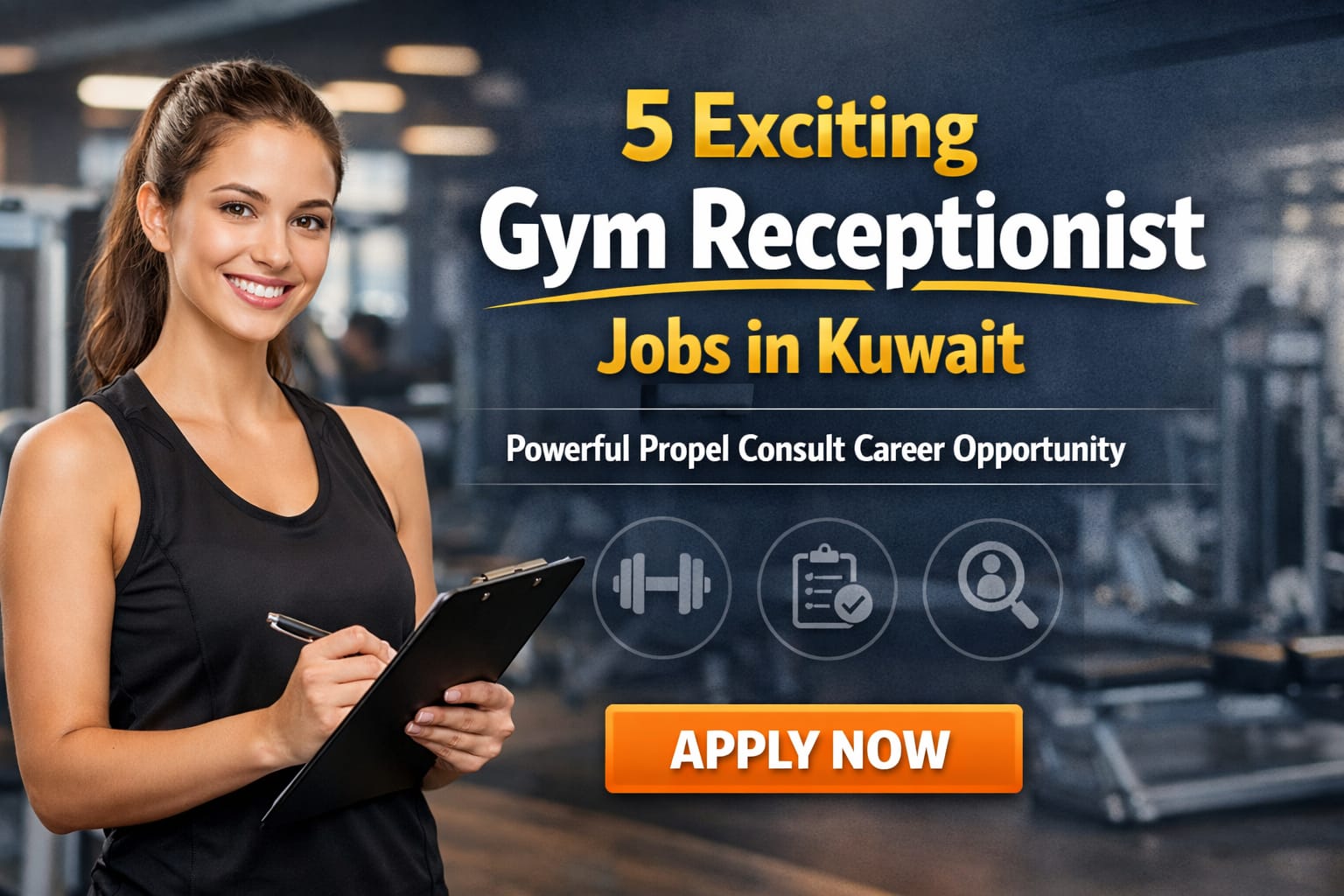 Gym Receptionist Job in Kuwait