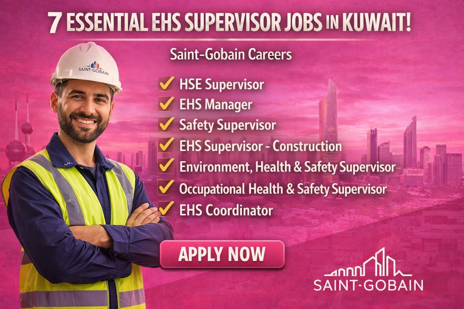 EHS Supervisor Job in Kuwait