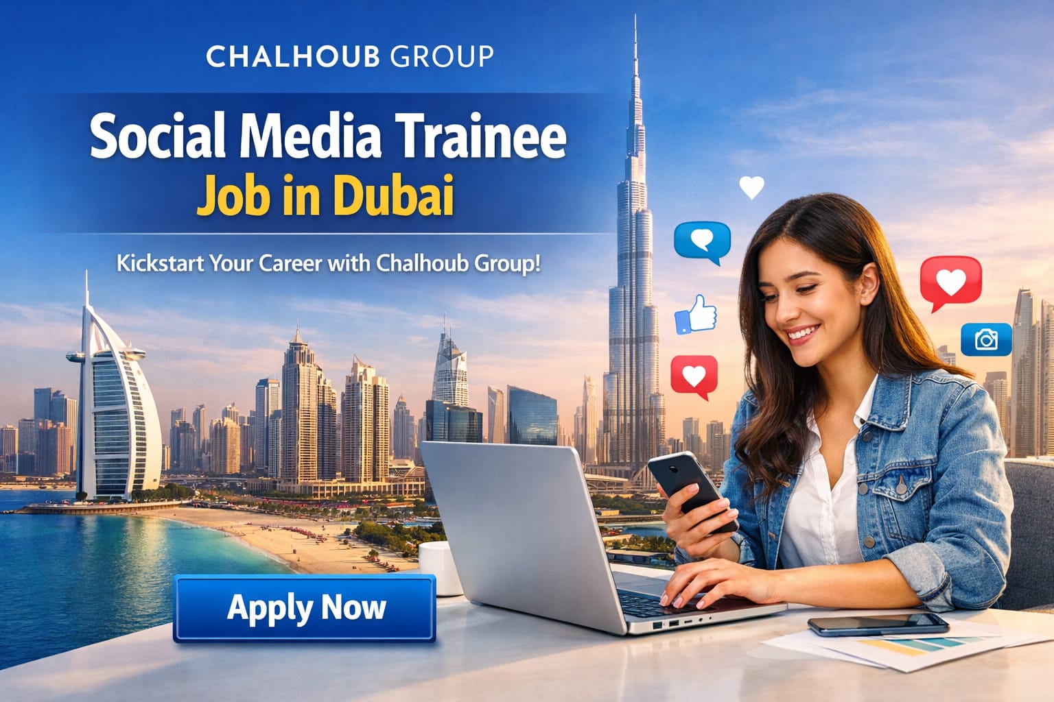 Social Media Trainee Job in Dubai
