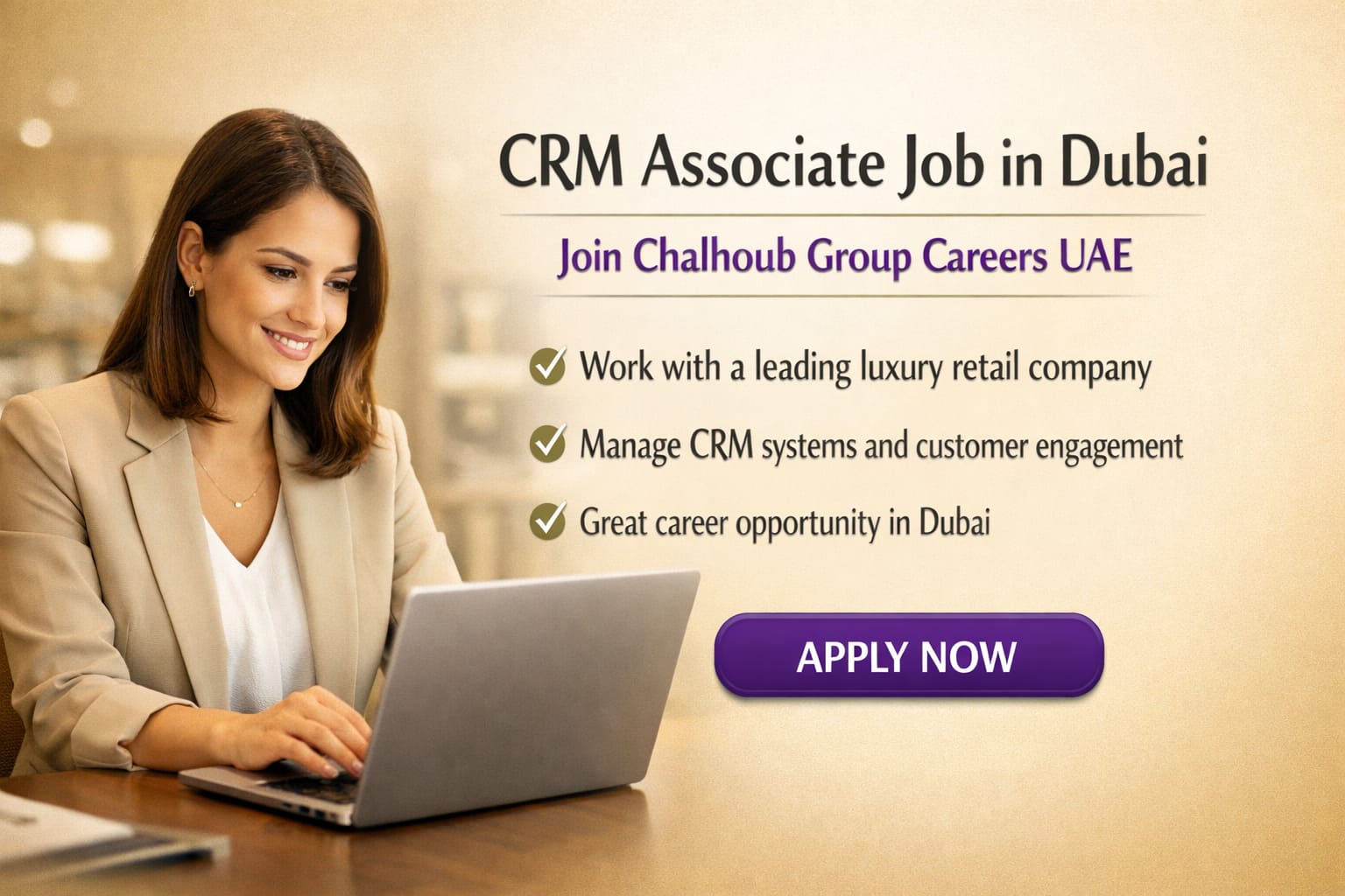 CRM Associate Job in Dubai